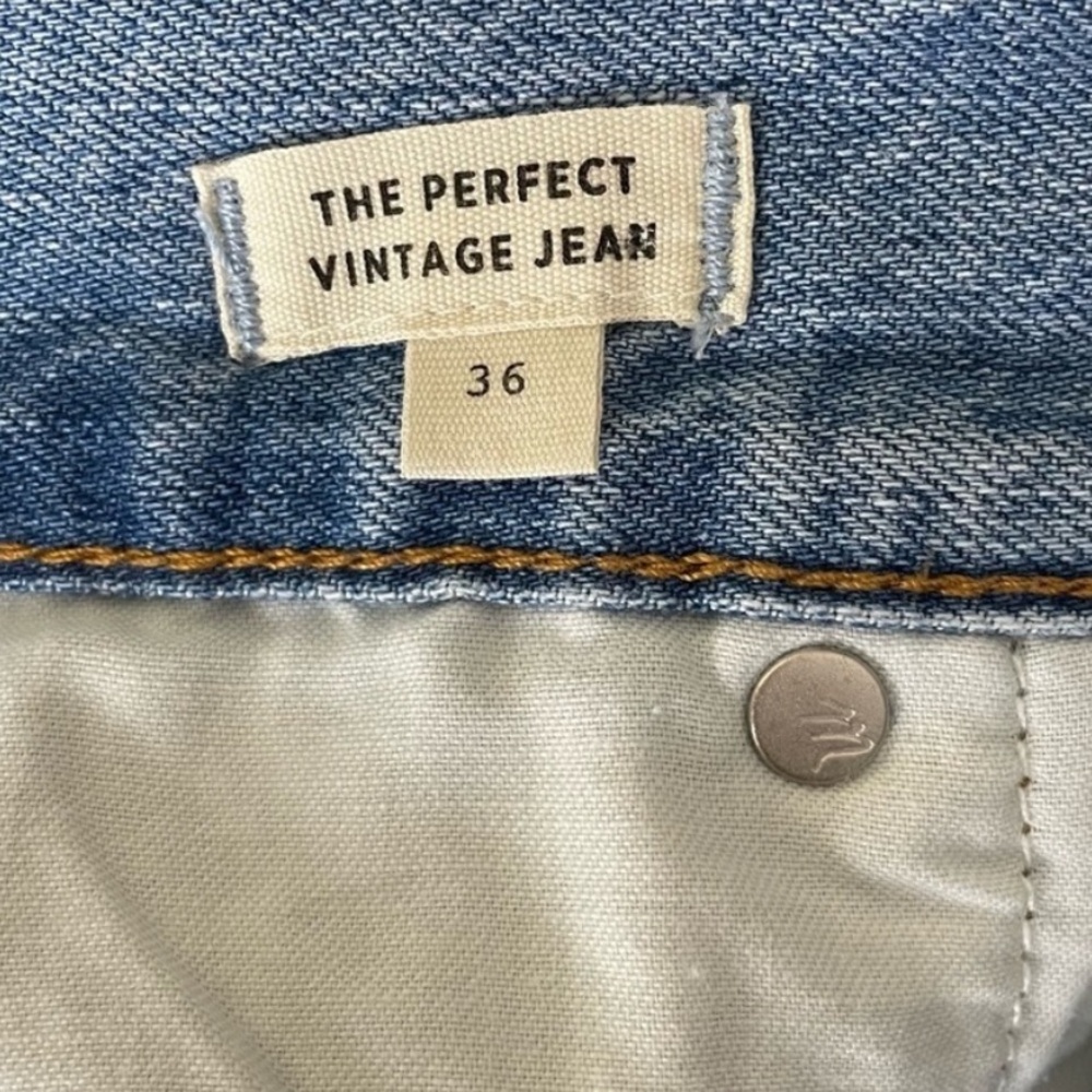 MADEWELL NWT THE PERFECT VINTAGE JEAN LIGHT BLUE WASH PLUS SIZE 36 HIGH RISE - Picture 7 of 10